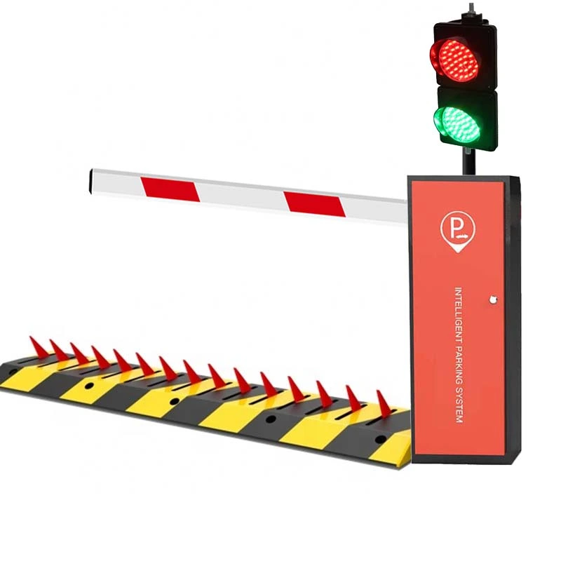 Automatic Tyre Killer Spike Vehicle Barrier and Boom Barrier Combination Vehicle Access Control System