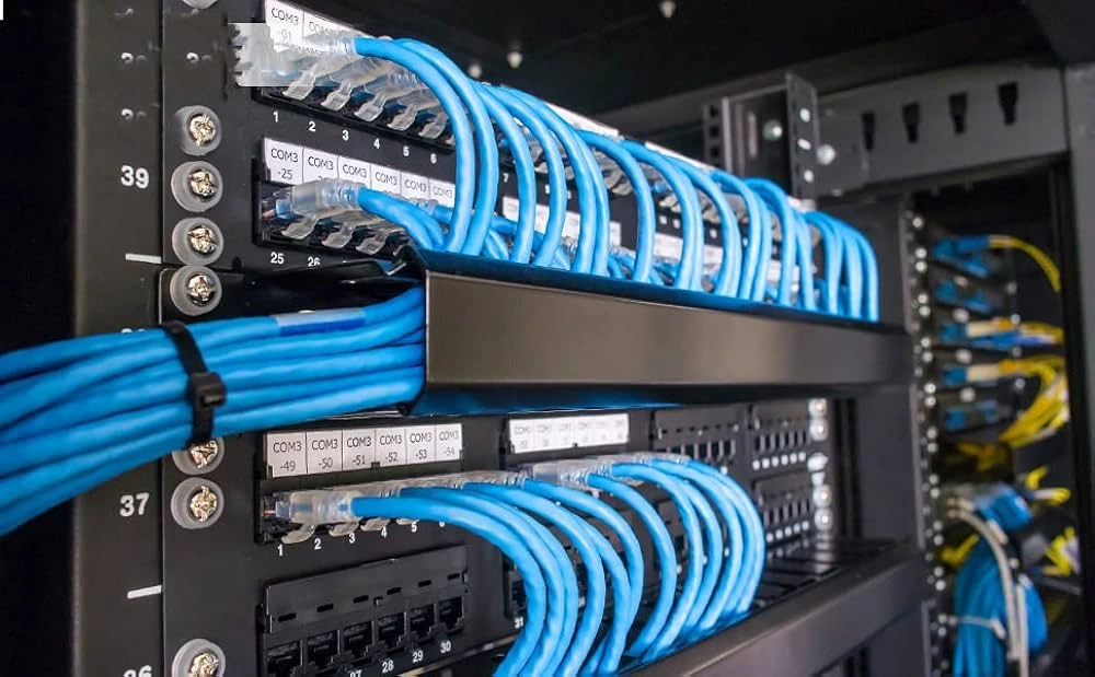 Patch panels and racks