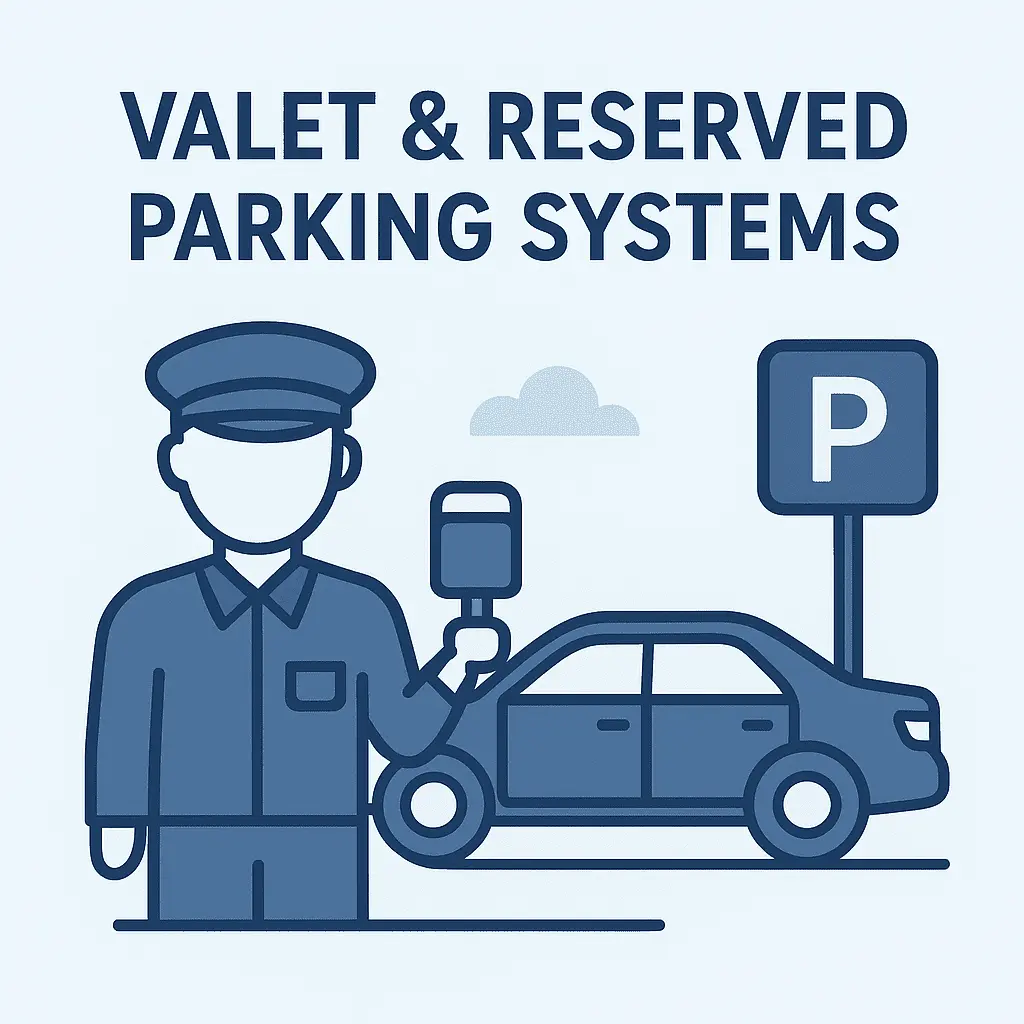 Valet parking service illustration