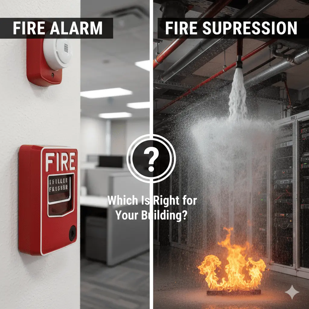 Fire alarm Vs Fire Suppression