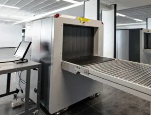 Conveyor with Lead Curtain