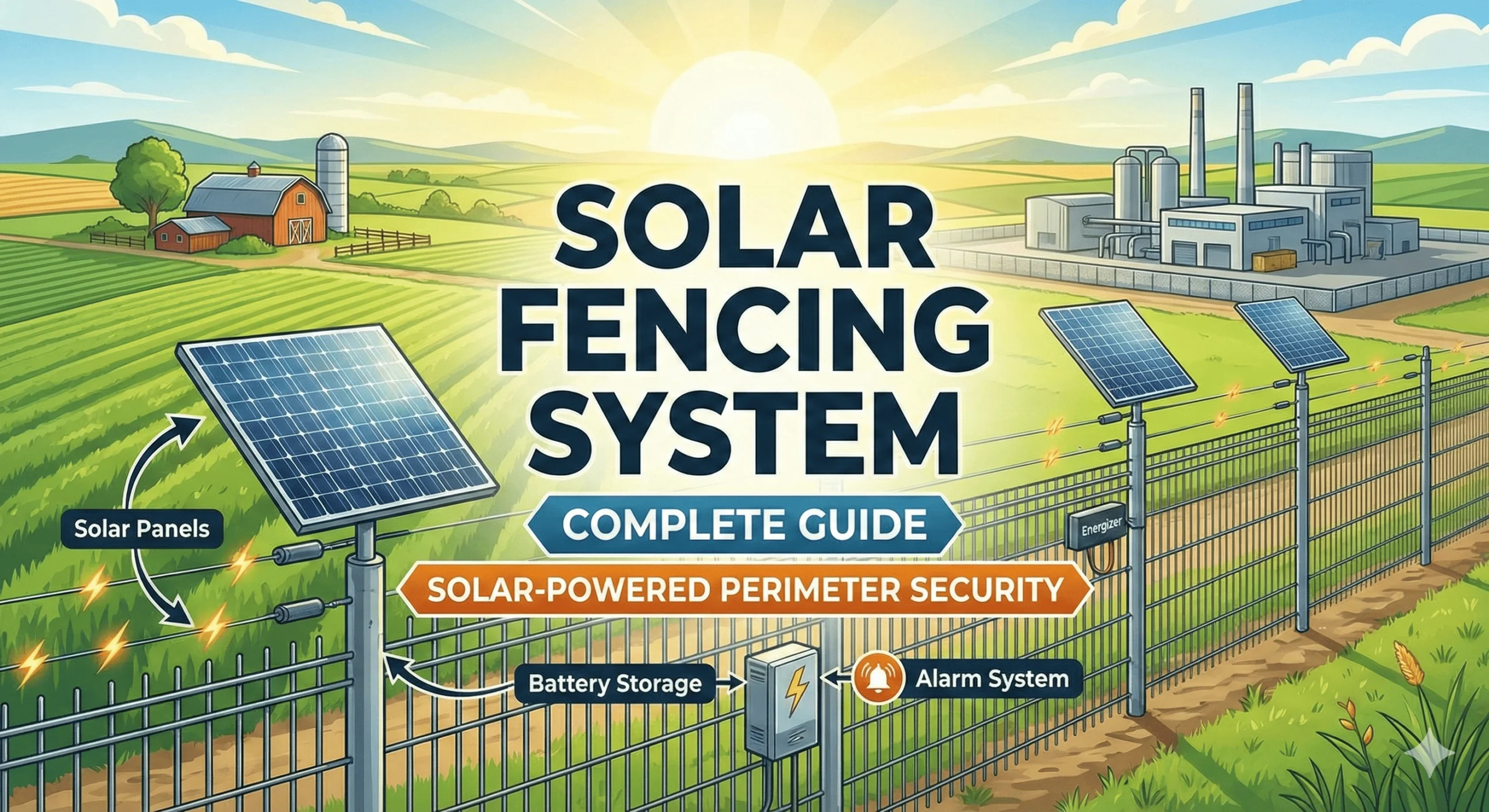 solar fencing system