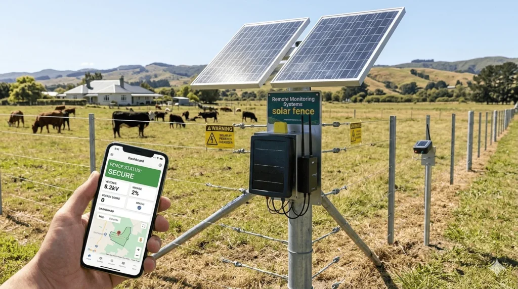 Remote Monitoring Systems solar fence
