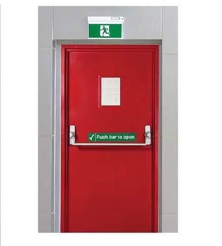 Metal fire resistant door