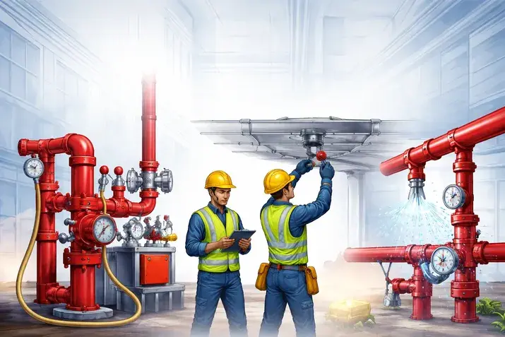 Fire protection system installation