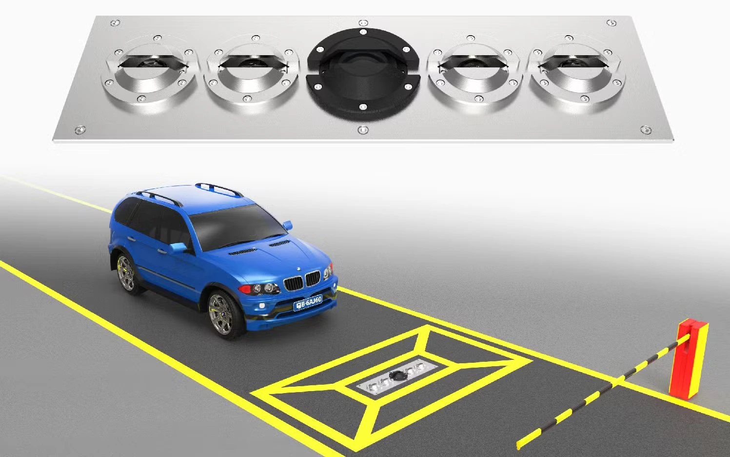 Scanner Rtr Unit Fixed UVSS Scanner Units For Vehicle Inspection