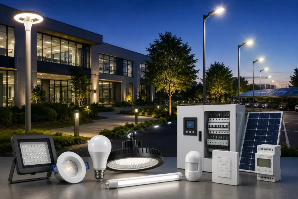 Modern lighting and energy solutions showcase