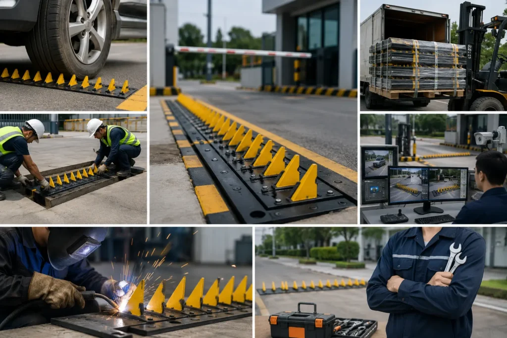 Tyre killer installation and service montage