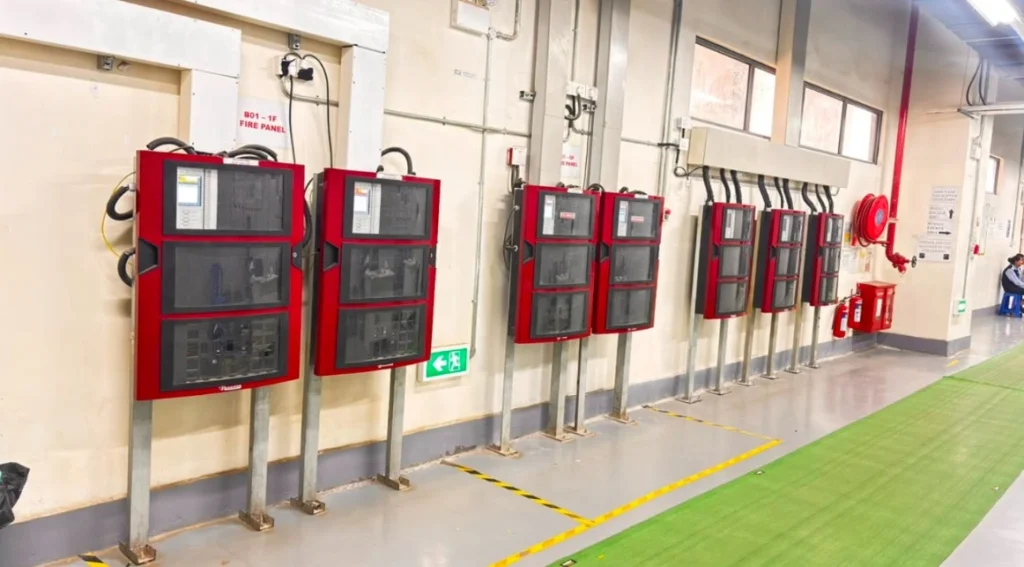 EST4 Addressable Fire Alarm Panel at Foxconn facility